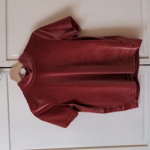Madewell Velvet Mock neck Tee
